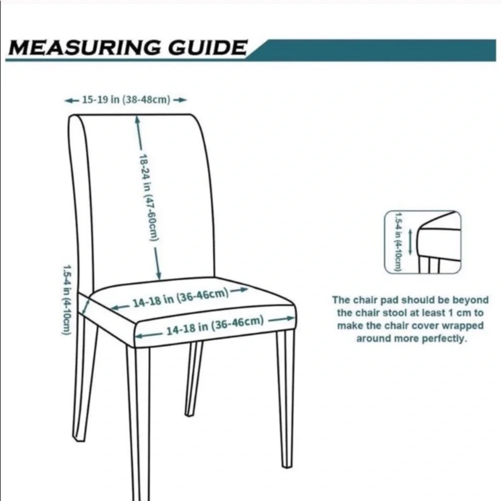 4 Pack Printed Dining Chair Covers Christmas